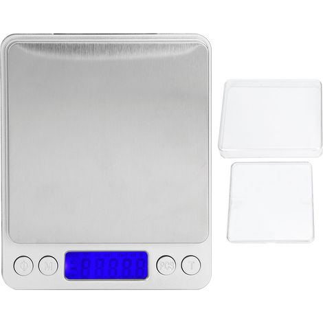 JANMIR-Balance de cuisine numérique compacte en acier inoxydable avec écran LCD, couleur argent, 1 pièce (1/5)