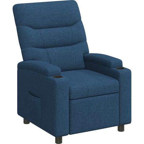 Liegestuhl Blau 75 x 95 x 103 cm Stoff vidaXL (1/5)