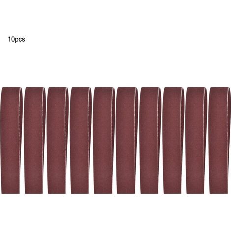 Jeffergarden 10 bandes abrasives de 760 x 25 mm, 30 x 1 pouce, pour ponceuse, grain 240-1000 (600)-