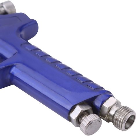 Kit de pistolet à peinture pneumatique HVLP à gravité, buse de 1,0 mm, 100 cm³, pour mini voiture (1/5)