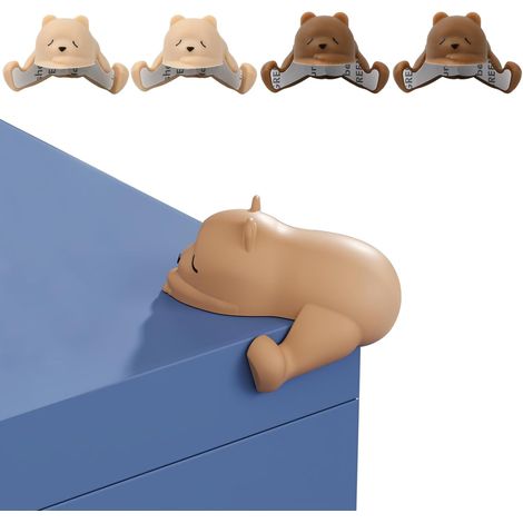 4 Pièces (Abricot et café) Protege Coin de Table Protection, Angles Anti-Collision, Protection Coin, Protecteur d'angle Mignonne, Meuble Protection Protege Angle de Table, Protège Bord Autocollant (1/5)