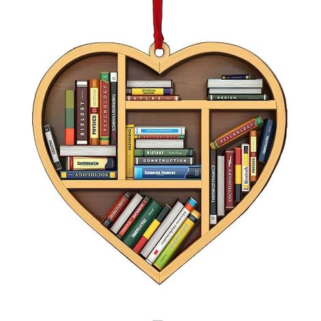 Décoration de sapin de Noël avec des livres empilés - Livre de lecture - Décoration suspendue E (1/5)