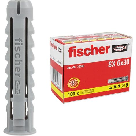FISCHER SX PLUS CHEVILLE À EXPANSION 30 MM 6 MM 568006 100 PC(S)