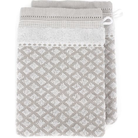Lot de 2 gants toilette 16x21 LINEN