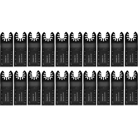 20pcs 32mm Lame Oscillante, Outil Multifonction Outils à Usages Multiples pour Scier, Couper, Racler, Façonner, Polir et Enlever le Coulis