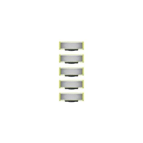 Cuchillas de repuesto universales OneBlade para maquinilla de afeitar/recortadora – Acero inoxidable duradero, ideales para afeitar, recortar y dar estilo – Paquete de 5 (1/5)