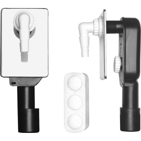 ASW piège 100894 dissimulé, couvercle en acier inoxydable (1/2)
