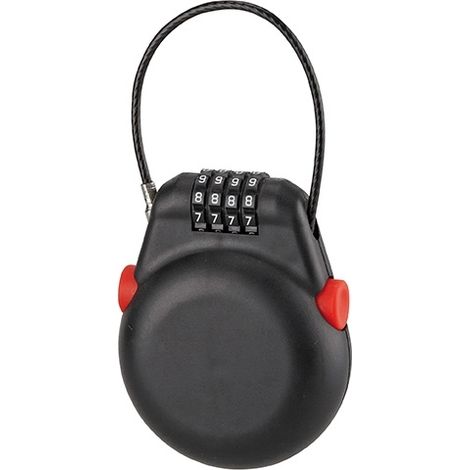 Antifurto con cavo in acciaio Ø 3 mm, 1 m, combinazione a 4 cifre – THIRARD