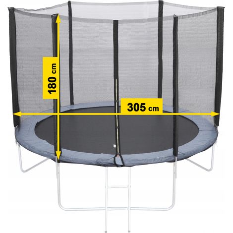 FILET DE TRAMPOLINE 10FT 300/305/312 cm pour 6 POTEAUX SOLIDE ET DURABLE (1/5)