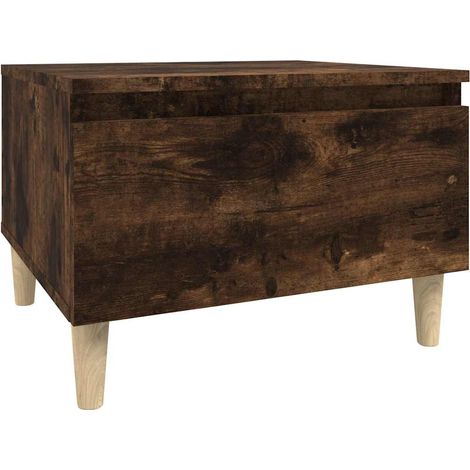 Maison Exclusive - Beistelltisch Räuchereiche 50x46x35 cm Holzwer (1/5)