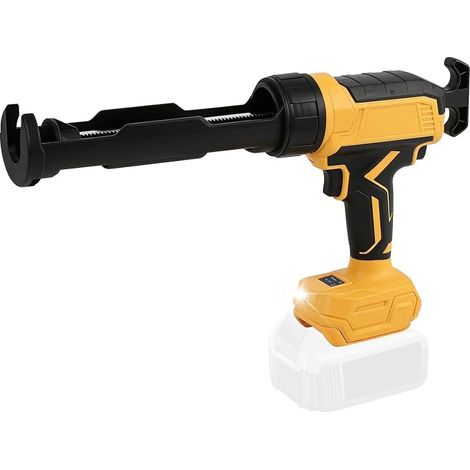 Cordless Caulking Gun Compatible with 18/20V, Electric Silicone Sealant Gun for 300ml Cartridges with 6 Speeds and LED Light, Non-Drip Caulking Gun (1/5)