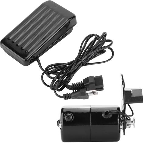 Kit de Moteur pour Machine à Coudre 180W avec Pédale et Courroie, Alimentation 220V Prise UE (1/5)