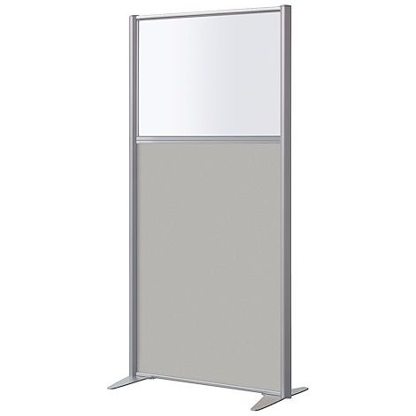 Cloison B-Zen acoustique mixte gris H160 - L82 cm