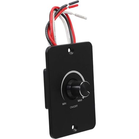 Interruptor regulador de intensidad de 12 V para autocaravanas, coches, remolques y caravanas - Sin ruido, sin parpadeo, control mediante mando giratorio (1/5)