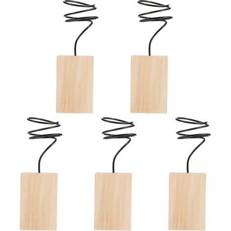 Lot de 5 supports en bois pour plantes aériennes, à poser sur un bureau ou une table. (1/5)
