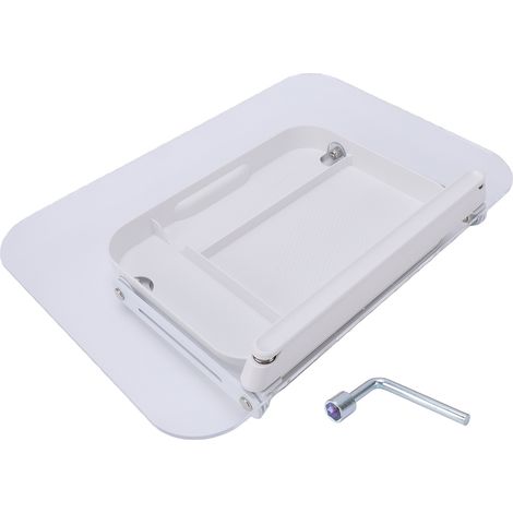 Tischbuchständer mit drehbarem Fuß, Acrylplatte, Seitenklammern, Ablagefächern, faltbar und neigbar, geeignet für Laptops, Lehrbücher, Zeitschriften, Dokumente, Kochbücher, Bilderbücher und Tablets (R (1/5)