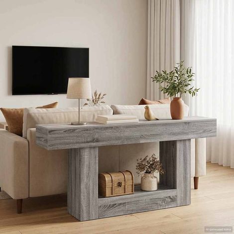vidaXL Gris Sonoma 160 x 30 x 74 cm