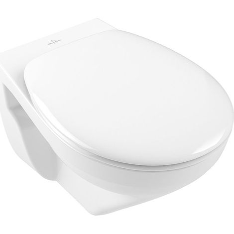 Villeroy & Boch Tiefspül-WC spülrandlos O.novo 360x540x356mm Oval Abgang waagerecht mit DirectFlush Weiß Alpin (1/5)