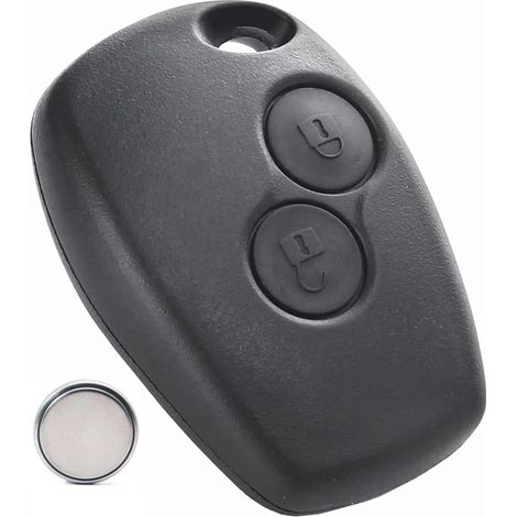 Coque Clé Pour Renault Dacia Sandero Duster Lodgy Logan Dokker Clio Twingo Master Kangoo Trafic Modus Wind+1 Pile CR2016 [LAKAMODO®] (1/4)