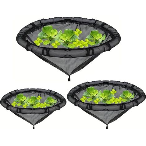 Barrière Flottante pour Plantes, Filet d'étang Rond résistant aux Poissons, îles pour la Protection des Plantes, 3 pièces (1/5)