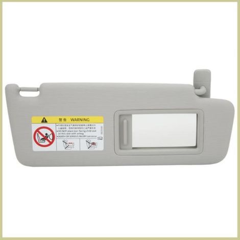 Pare-soleil Droit de Voiture de Remplacement pour MK7 2014 – 2017, Pare-soleil en Tissu Plastique ABS Gris avec Miroir (1/4)