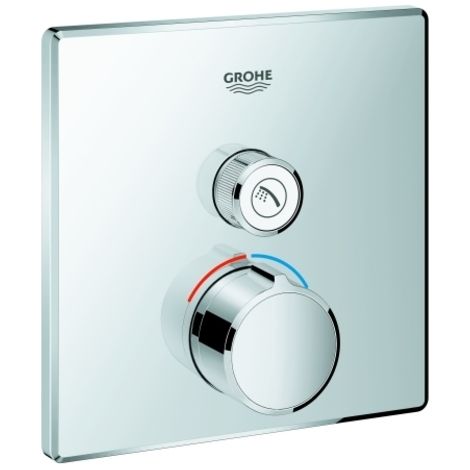 Mezclador empotrado SmartControl de Grohe, una válvula de cierre,
