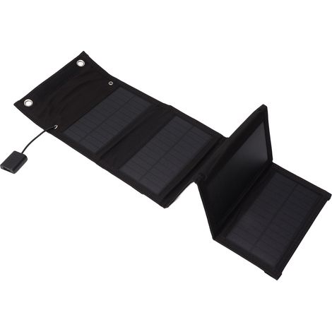 Chargeur solaire pliable 20 W, sortie USB 5 V, étanche IP65, panneau solaire portable, batterie externe pour activités de plein air (1/5)