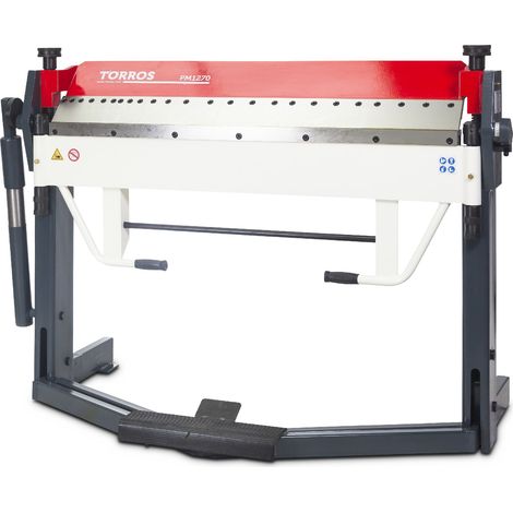Torros – Plieuse de tôle manuelle 1270 mm – Épaisseur 2 mm – Angle 0-135° – Butée de longueur – PM1270 (1/5)