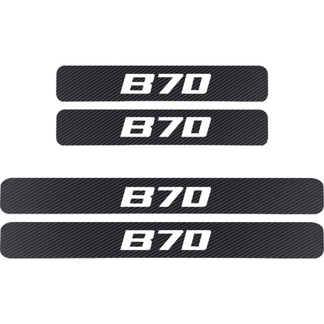 (Logo rouge,pour B70) Pour FAW Besturn T99 T77 Hongqi H9 HS5 HS7 HS9 H5 HS3 : autocollants de seuil de porte/pédale en fibre de carbone,accessoires auto (1/3)
