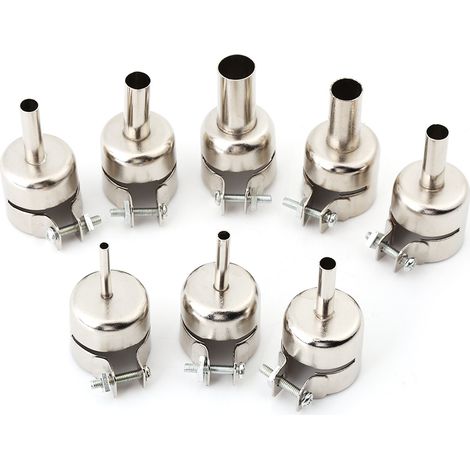 Kit de 8 buses pour pistolet thermique pour outils de réparation de stations de soudage à air chaud (3/4/5/6/7/8/10/12 mm) (1/5)