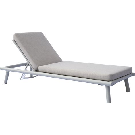 Lettino prendisole per piscine, hotel, giardino con cuscino imbottito (1/5)