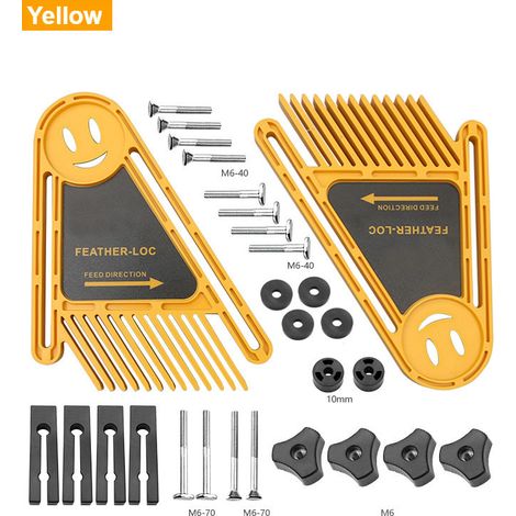 Panneau à Plumes de Sécurité Allongé pour Toupie, Scie Circulaire et Scie à Ruban, Accessoire de Protection pour Atelier de Menuiserie (1/5)