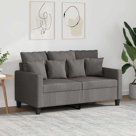 Canapé à 2 places Taupe 120 cm Tissu (1/5)