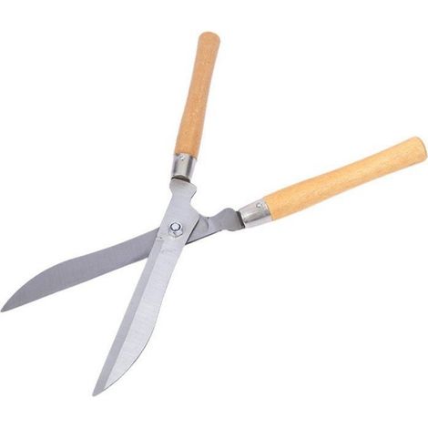Cisaille à gazon avec manche en bois - taille-haie - sécateur - cisaille à branches - Outils d'élagage - Longueur 52 cm - Élagage (1/3)