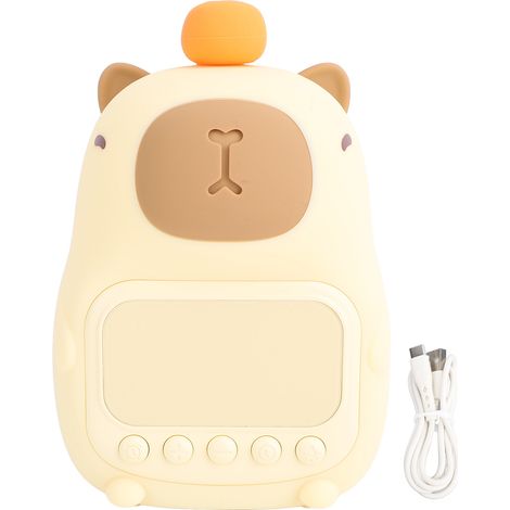 Réveil Luminaire Capybara Silicone ABS Rechargeable 1500mAh Veilleuse Douce Design Mignon Compact pour Chambre Enfant (1/5)