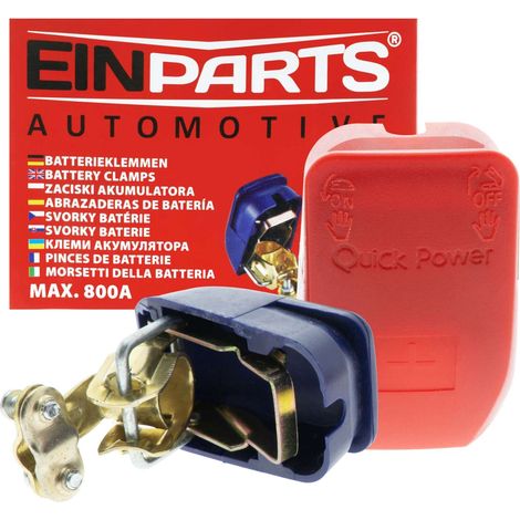 Pinzas de batería de hierro y cobre 12/24V 800A 2 unidades EPBC05 (1/5)