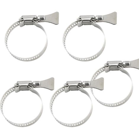 Colliers de serrage en acier inoxydable 304 pour tuyaux de 21 à 38 mm de diamètre extérieur. (1/5)