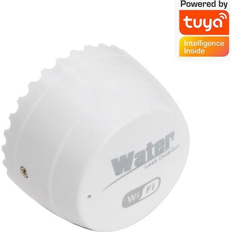 Détecteur de fuites d'eau intelligent WiFi, capteur d'inondation, surveillance à distance sans fil, compatible avec l'application mobile SmartLife Tuya, design compact (1/5)