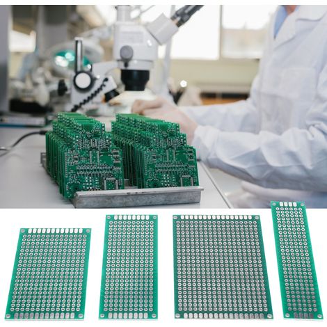 Kit de 40 cartes de circuit imprimé double face à trous métallisés 4 types multifonction (1/5)