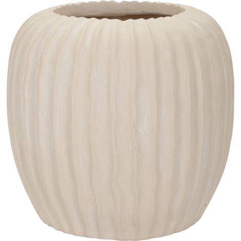 Vaso Mist medio in magnesio color crema