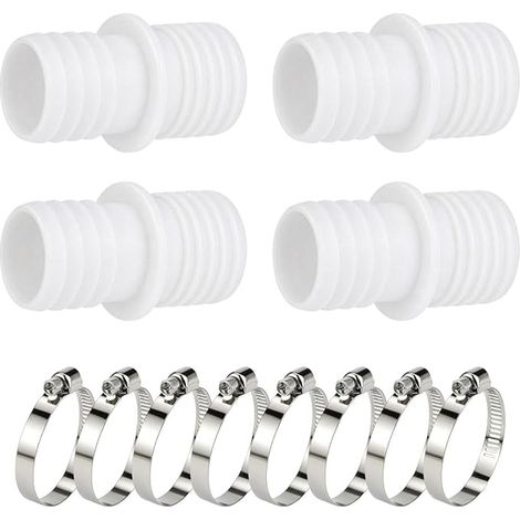 raccords Tuyau Piscine 32-38 mm + Colliers Serrage INOX (1/5)