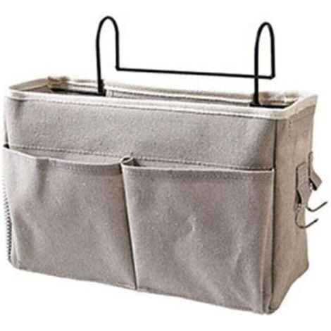 Panier de rangement suspendu pour lit de chevet, étagère de lit en toile imperméable, rangement suspendu pour lit de chevet (1/3)