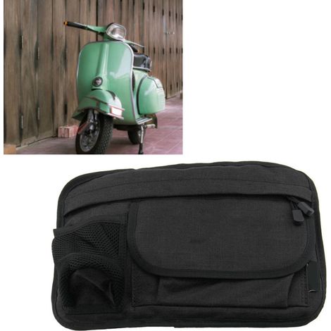 Sacoche de rangement pour moto, étanche, grande capacité, noire (1/5)