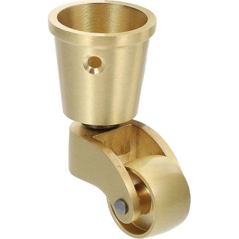 Roulette universelle robuste en laiton, rotation à 360°, pour meubles-5.8X2.5X2.2CM-Golden