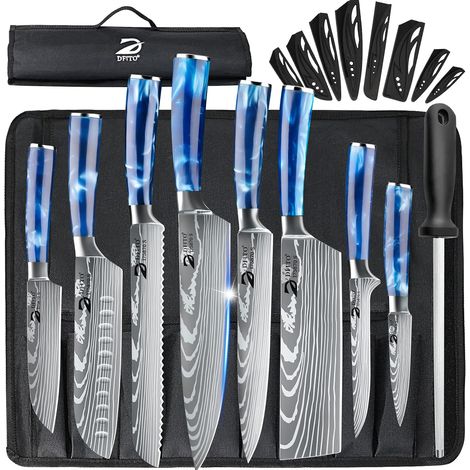 8-Piece Kitchen Knife Set with Roll Bag, Kitchen Knife (1/5)