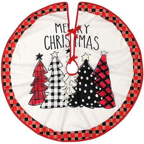 Décorations de Noël YgkuHd, jupe de sapin imprimée de 90 cm, décoration pour sapin de Noël, liquidation (1/5)