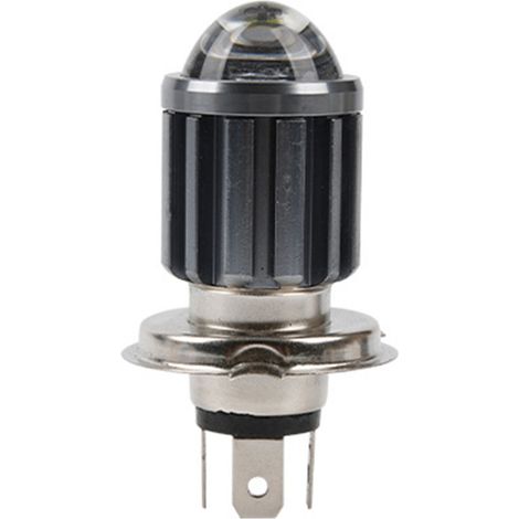 1x H4 3-Pin LED-Motorradscheinwerferlampe (gelbes Abblendlicht / weißes Fernlicht) – Hochleistungs-Bicolor-Kompaktprojektor (H4/H6-kompatibel) (1/5)
