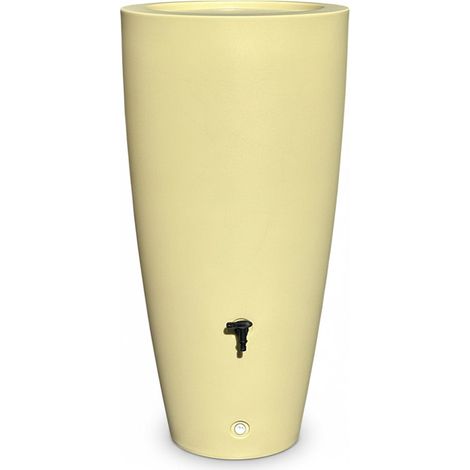 Récupérateur d'eau de pluie 200L – Cuve en polyéthylène haute densité – Robinet PEHD avec bouchon – Finition grainée – Fabrication française – Plast'Up Rotomoulage
