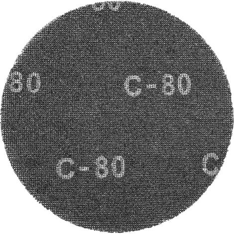 Malla de lijado con velcro, 225 mm, K80, para lijadora 59G260, 10 unidades.