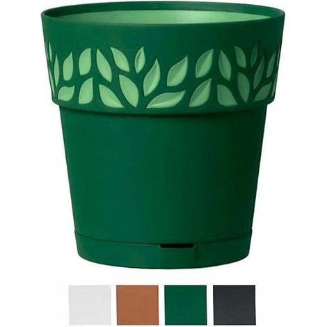 Cache-pot Cloe Anthracite Plastique (19 x 19 x 19 cm)